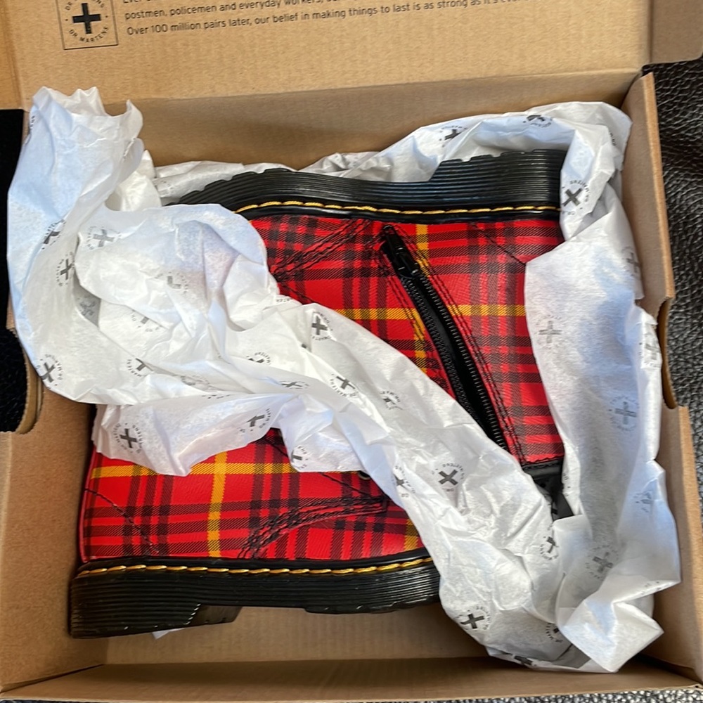 Doc Marten Tartan leather boots - Picture 4 of 5